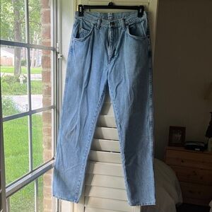 Wrangler 32x34 Cotton Light Blue High Rise Vintage Denim Jeans Inseam 31”